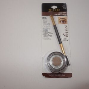 NEW Milani Stay Put Brow Color 12 hr Wear 01 Soft Brown .09Oz